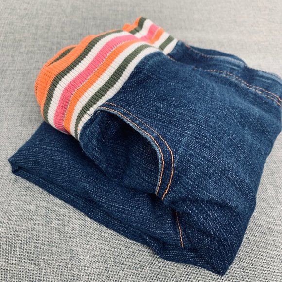 Vintage FInejeans Stretch Denim Skirt Elastic Waist Size 28 Pockets 74% Cotton - Picture 12 of 12